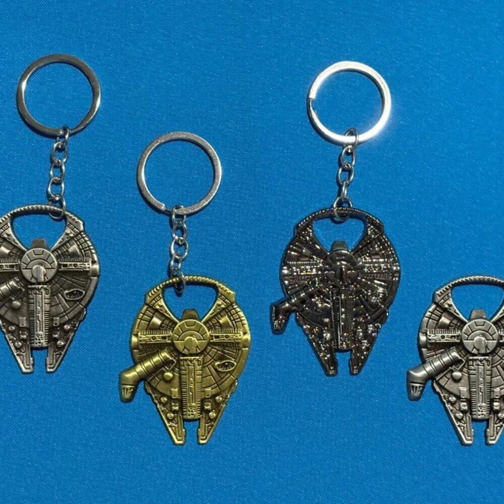Star Wars Millennium Falcon Bottle Opener Key Chain NEW